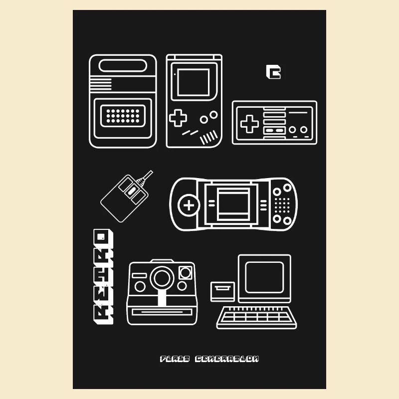 poster retro games konsole nerd 8bit pc spiele LOL