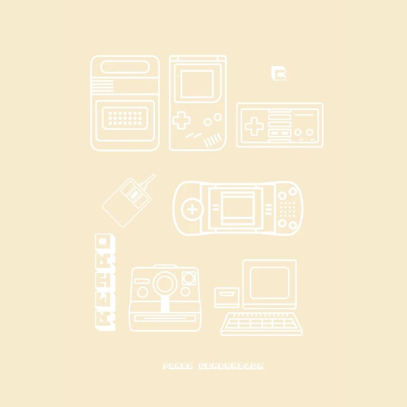retro game blaupause nerd pc game 8bit konsole lol