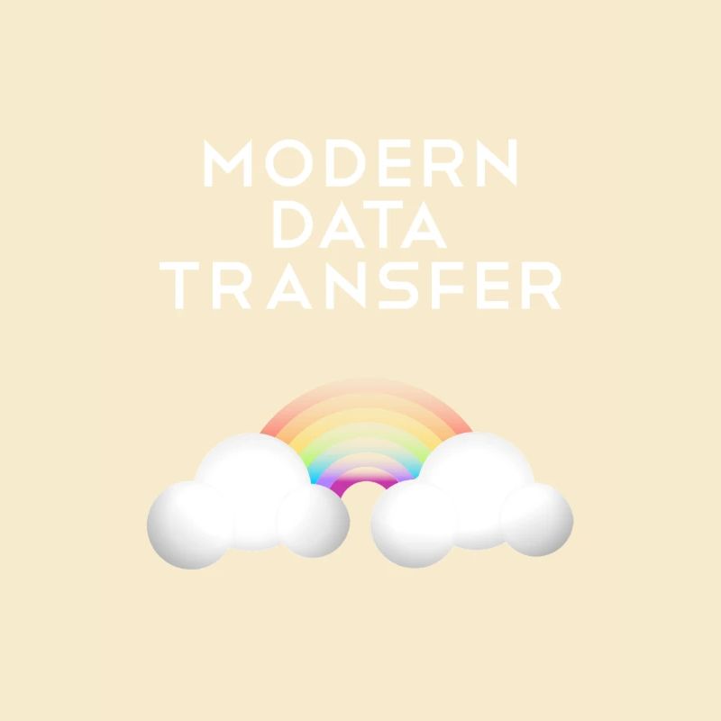 Modern Data Transfer Clouds Computer Scientist Gift