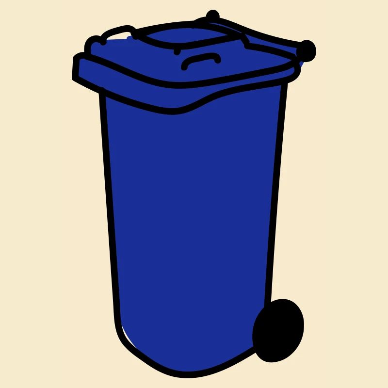 blaue Tonne