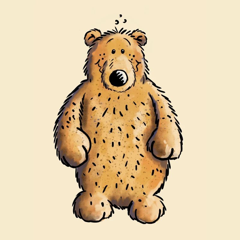 Dicker Braunbär - Bär - Teddy - Comic
