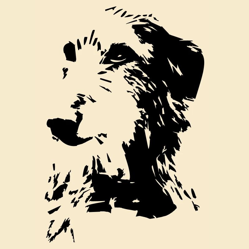 Tête écossaise de Deerhound