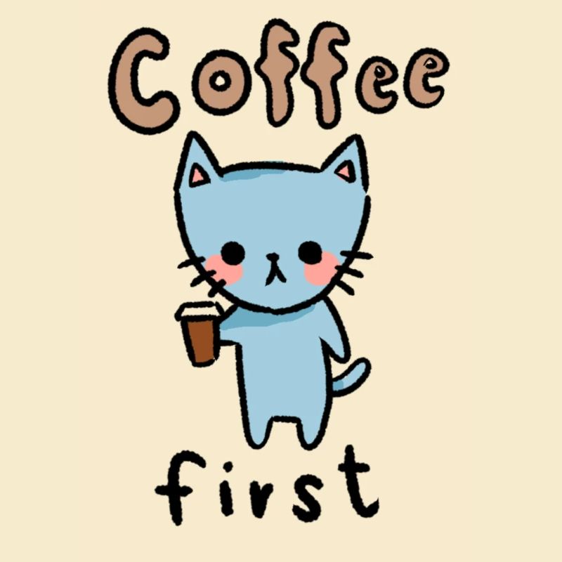 chat de café