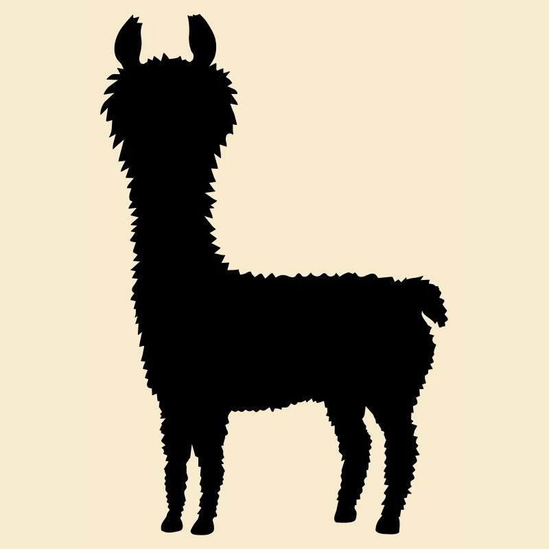 Cool Silhouette Alpaka
