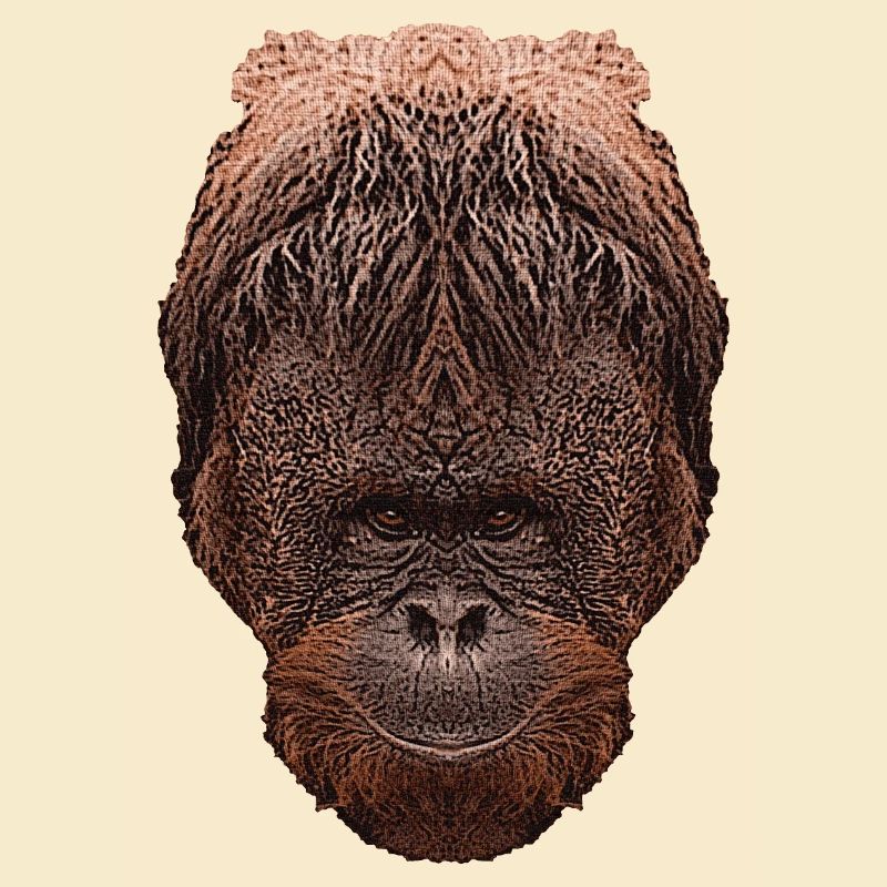 funny monkey face, animal designs men