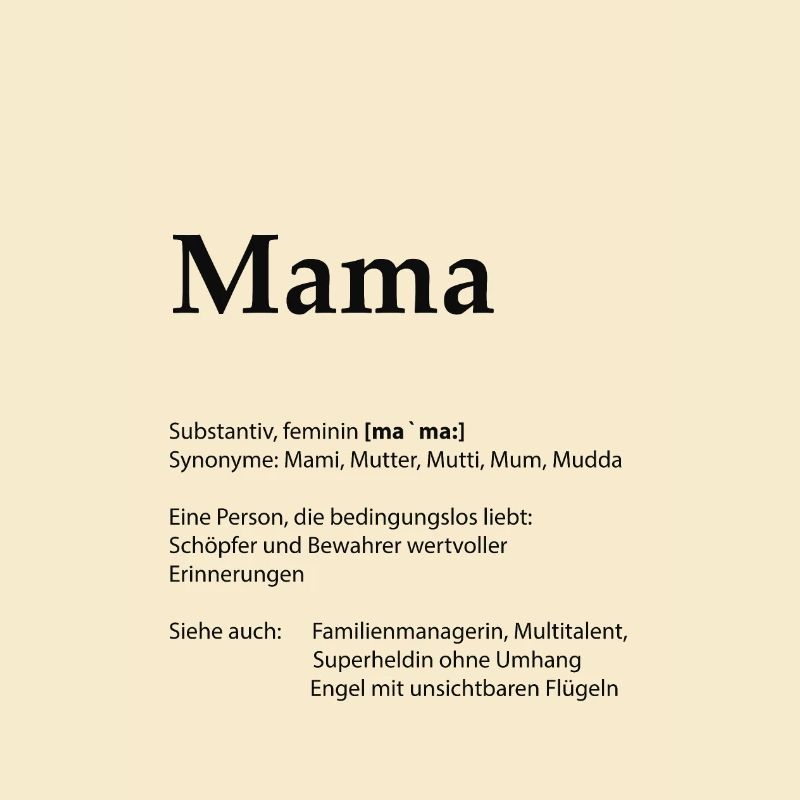 Mama Bedeutung