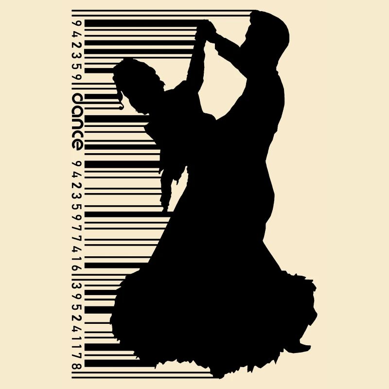 Paire de danseurs au QR Code Style