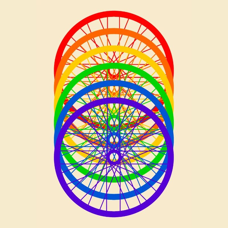 Fahrrad Regenbogen