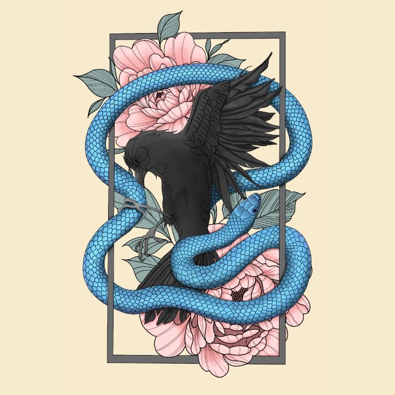 Corbeau + Serpent