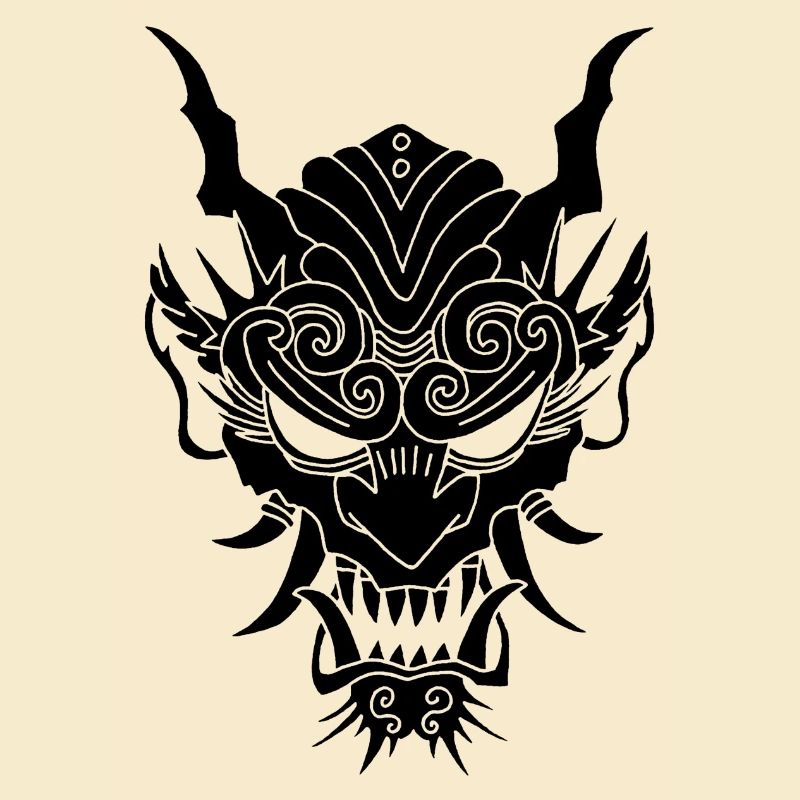 schwarzer Gothic-Dämon