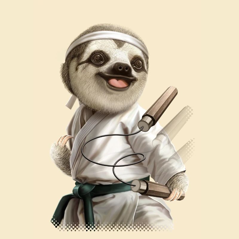 KARATE SLOTH2 Kopie