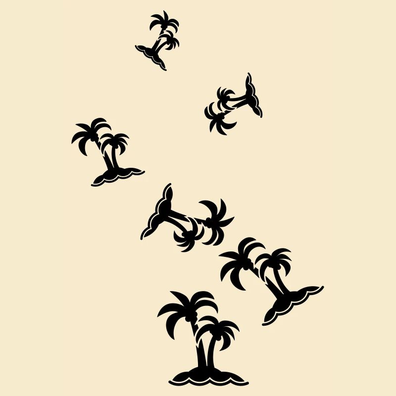 symbole de l’île de palmier