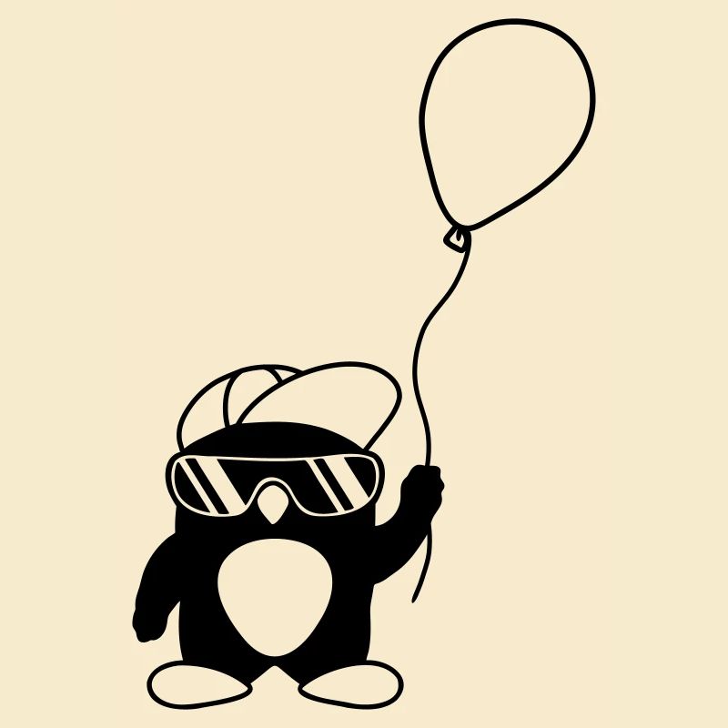 Penguin Beanie Sunglasses Balloon