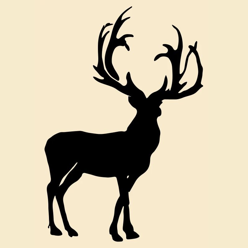 Hirsch Silhouette Vector Gift Idea