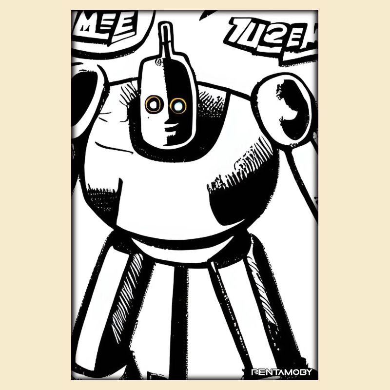 Robot Comic Future Cyborg Machine Technology