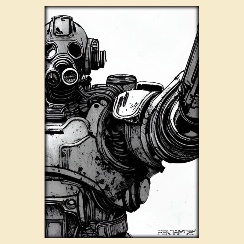 Kampfbot Robot Super Soldier Machine Warrior