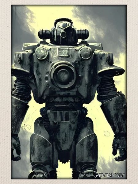 Kampfbot Roboter Supersoldat Maschine Krieger