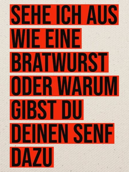 Bratwurst Senf