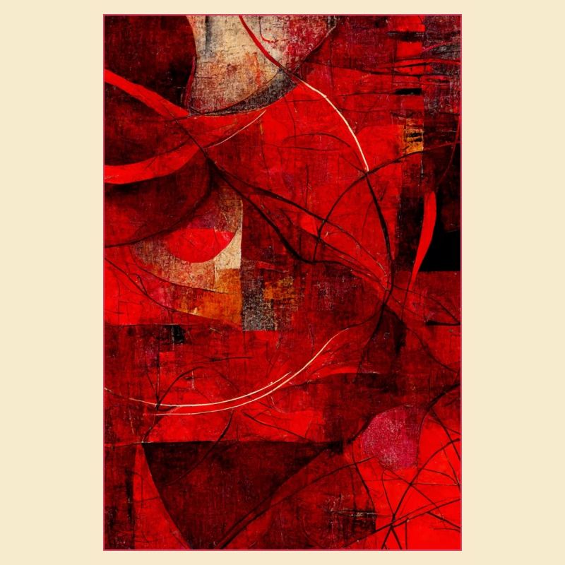 Fabric red pattern abstract