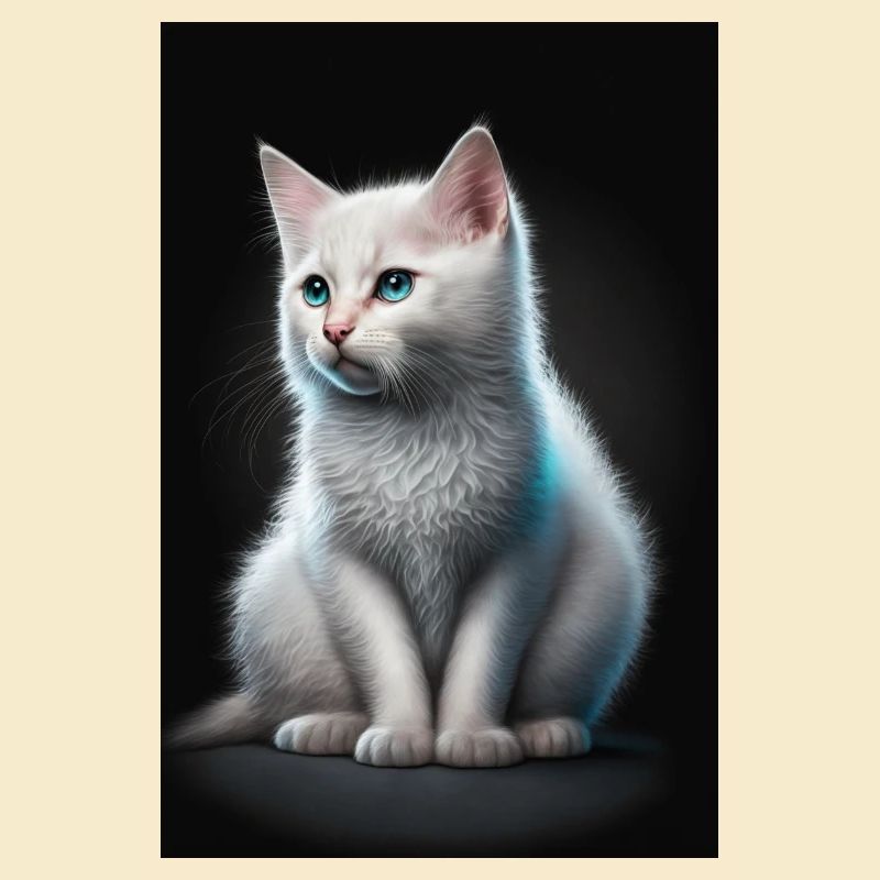 Weiße Katze