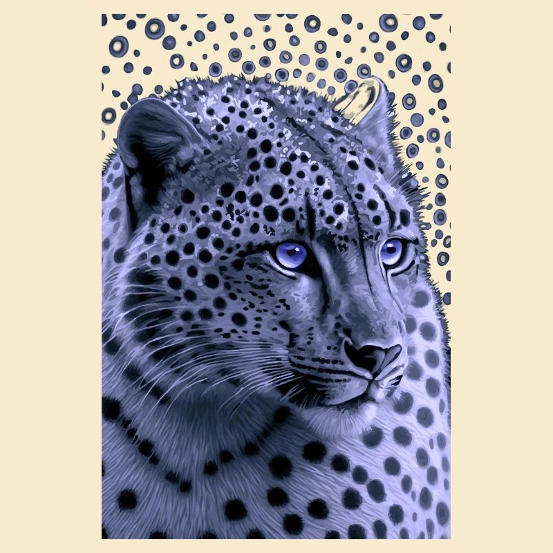 Snow Leopard Blue Eyes