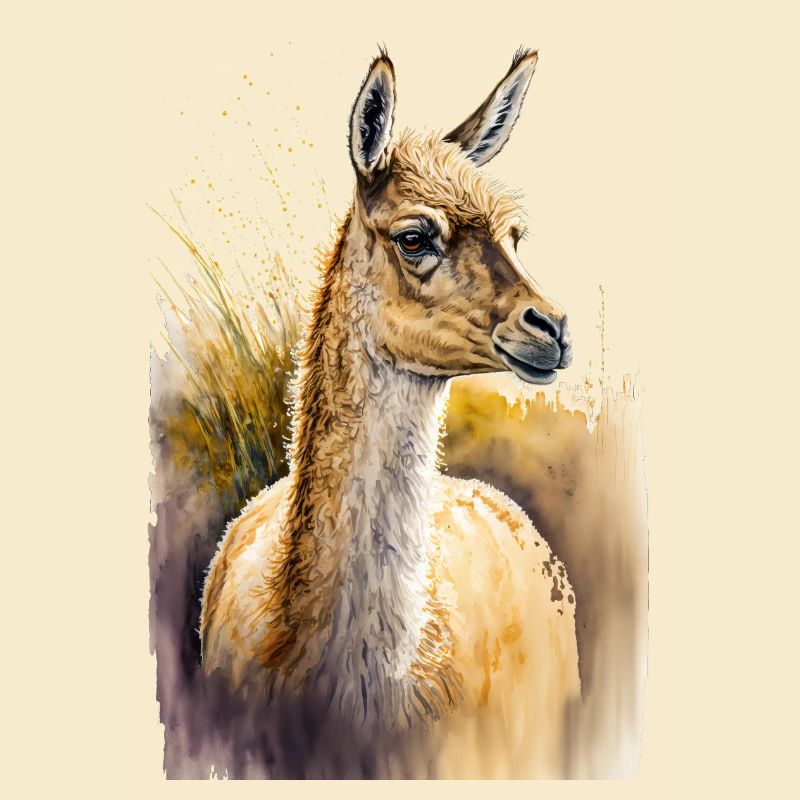 Aquarelle d’alpaga
