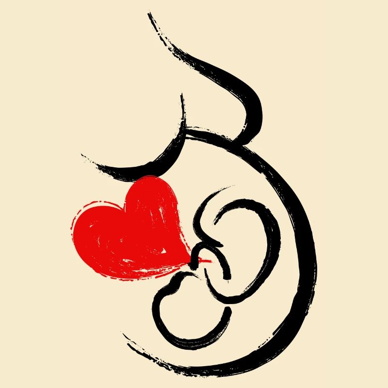 Bébé Ventre Coeur Bébé Grossesse Grossesse Maman
