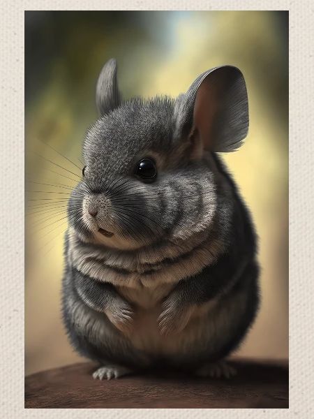 Chinchilla Realistisch Tier