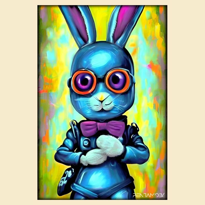 Easter Easter Cyber Future Sci-Fi Animal