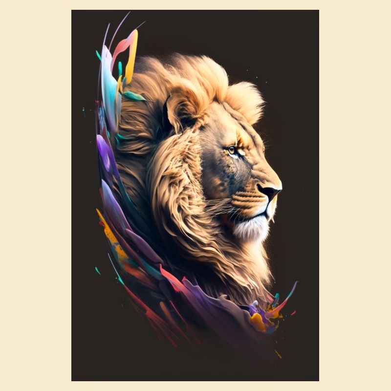 neon löwe