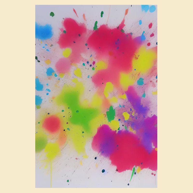 Bunte Farbspritzer