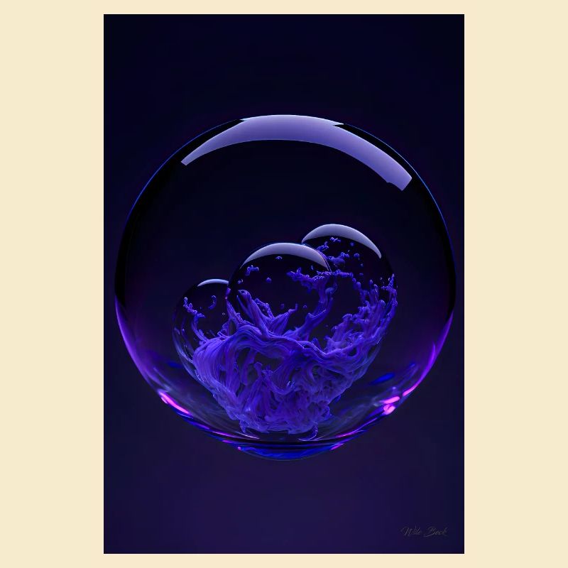 Clouds in a bubble purple3