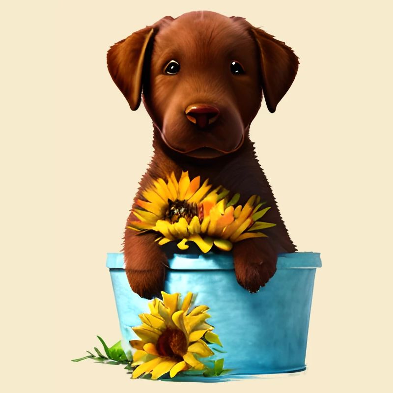 Chiot Labrador Retriever Labrador propriétaire