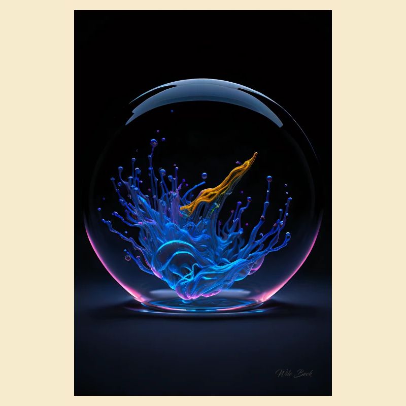 Kaos in a bubble neon 3
