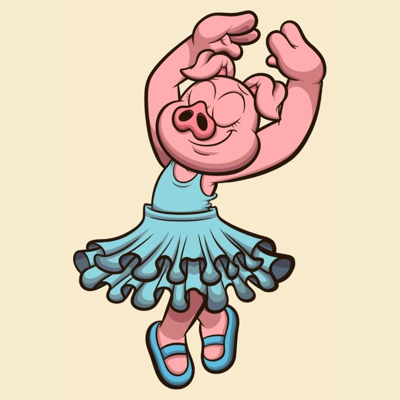 Schwein im Tutu