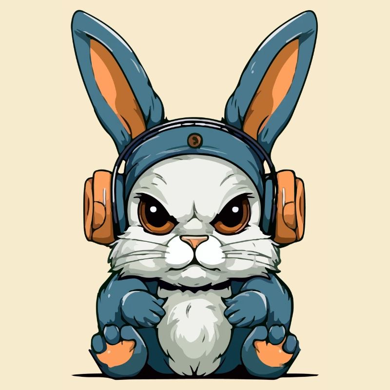 Grump the grumpy rabbit