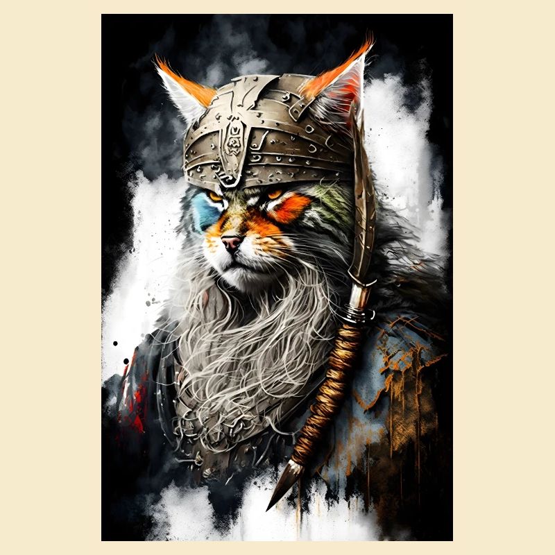 Wikingerkatze in Uniform