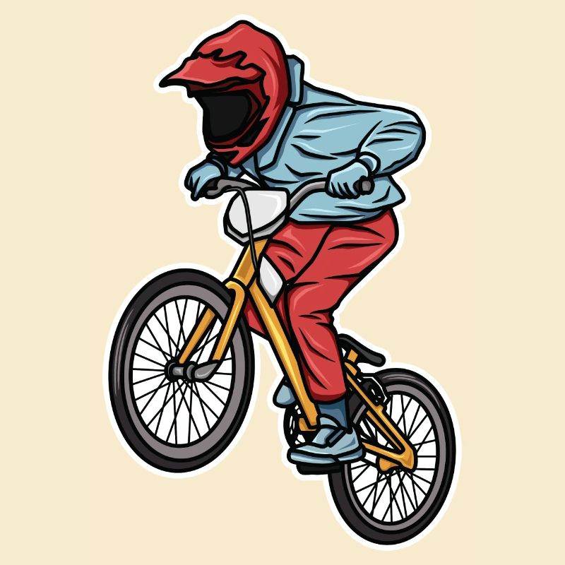 Lustiger BMX Junge