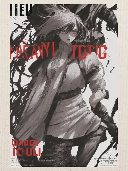Episches filmisches Anime-Poster