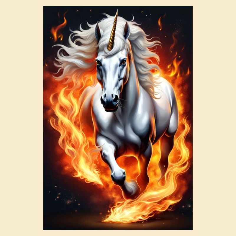 White Animals Einhorn