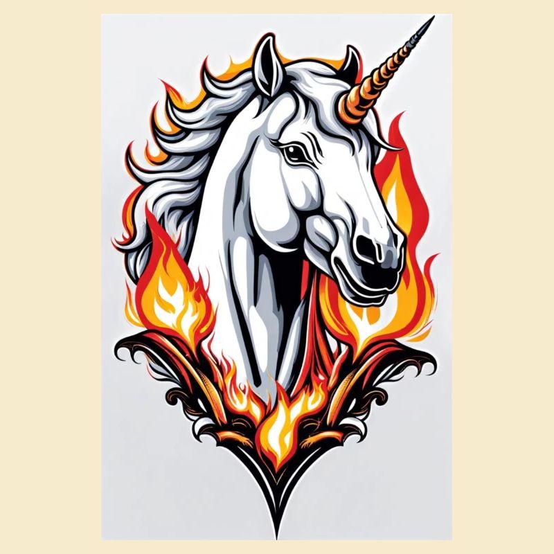 White Animals Einhorn