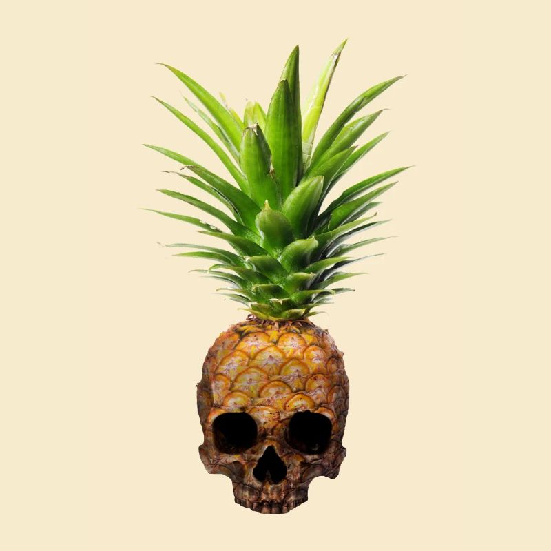 Pineapple Skull Ananas Teschio