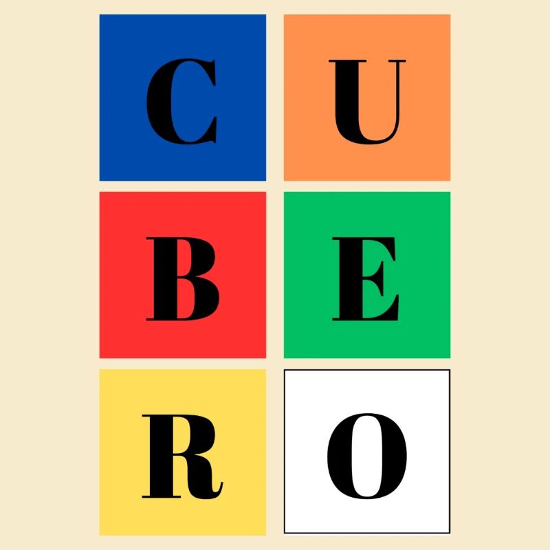 Quadratischer Eimer Farben SpeedCuber