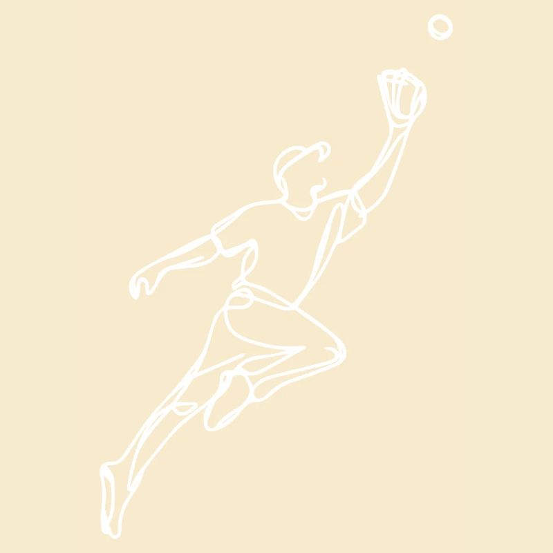 Baseball player drawing