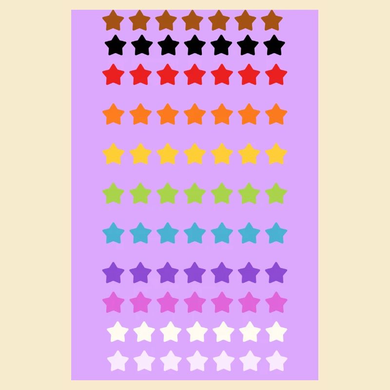 Pride Rainbow Stars