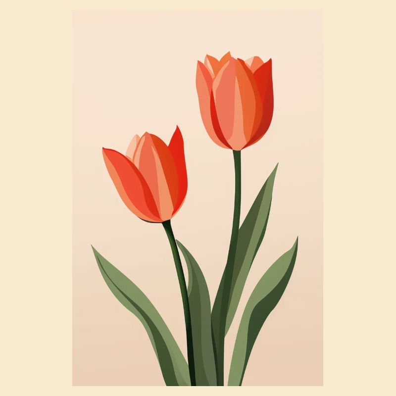 Boho Botanische Tulpen