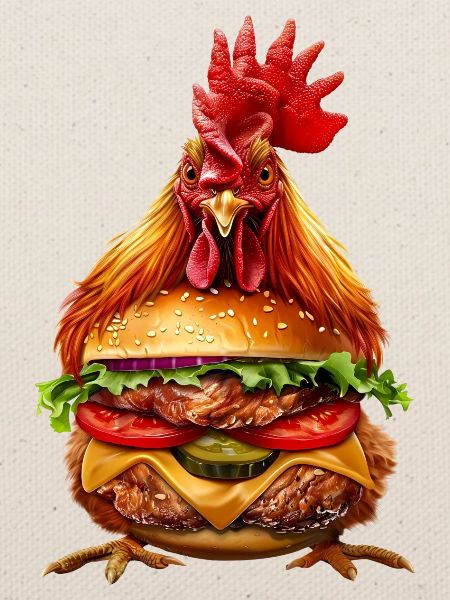 Hühner Huhn Burger