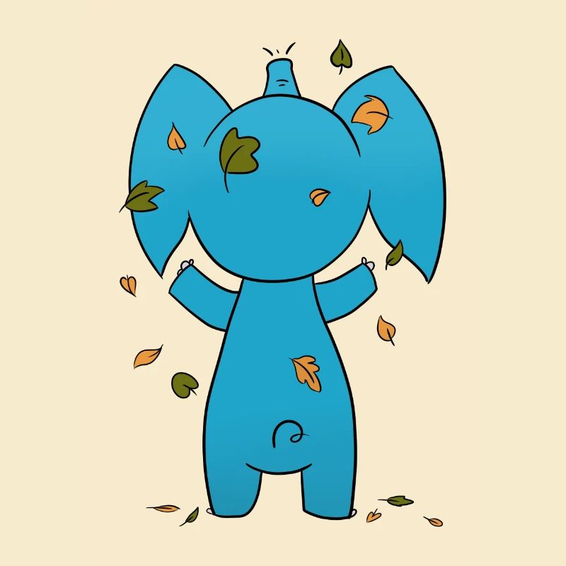 Elefant Blaetter
