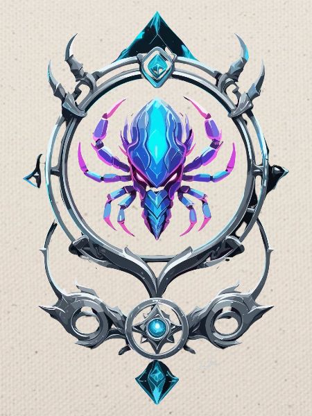 Krebs Futuristisches Symbol