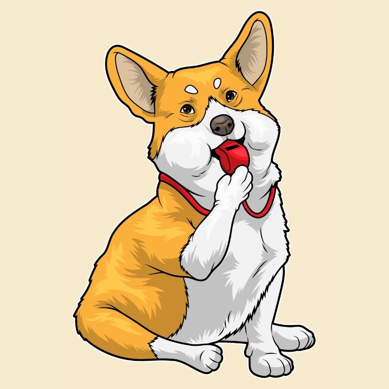 Corgi Referee Whistle